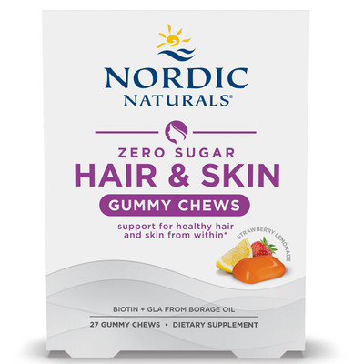 Zero Sugar Hair & Skin Gummy Chews (Nordic Naturals)