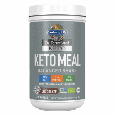 Dr. Formulated Keto Meal Chocolate Powder (Garden of Life)