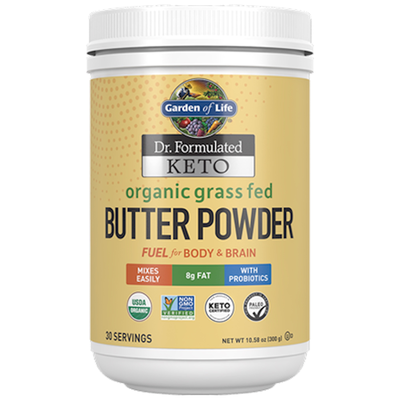 Dr. Formulated Keto Organic Grass Fed Butter Powder (Garden of Life)