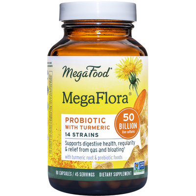 MegaFlora® Probiotic with Turmeric (MegaFood)